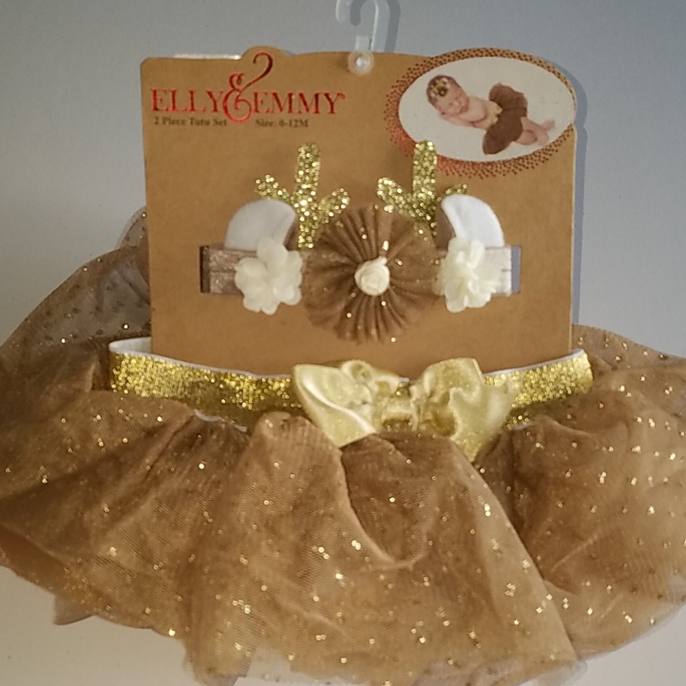 Infant Costume Deer Tutu Set Photo Prop 0-12M